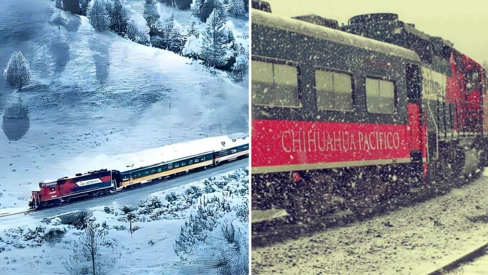 Así se ve la nieve desde "El Chepe", hermosas postales regala este recorrido en ferrocarril | VIDEO