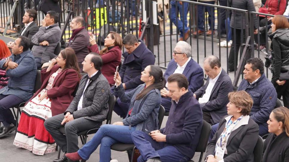 Rocha Moya asiste al informe de los 100 días de Claudia Sheinbaum en Ciudad de México