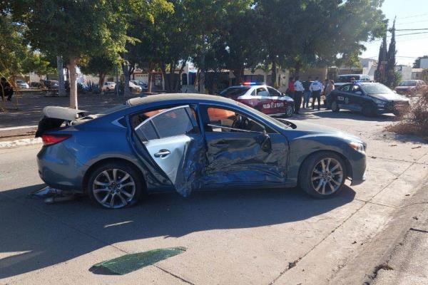 Niño de 10 años resulta lesionando en aparatoso accidente en Los Mochis