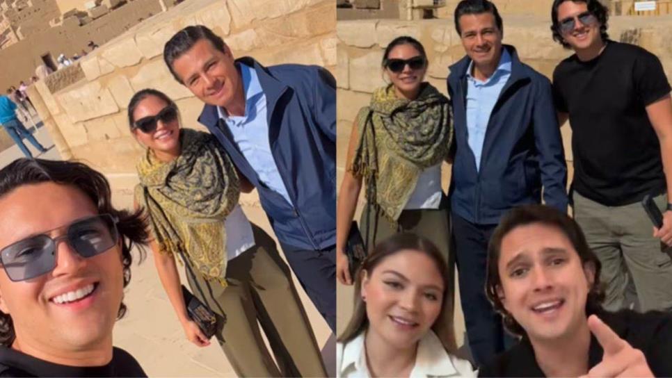 ¿Quiénes son los influencers que captaron al expresidente Peña Nieto en Egipto? 