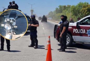 Policías de Culiacán recuperan motocicleta reportada como robada; hay un detenido