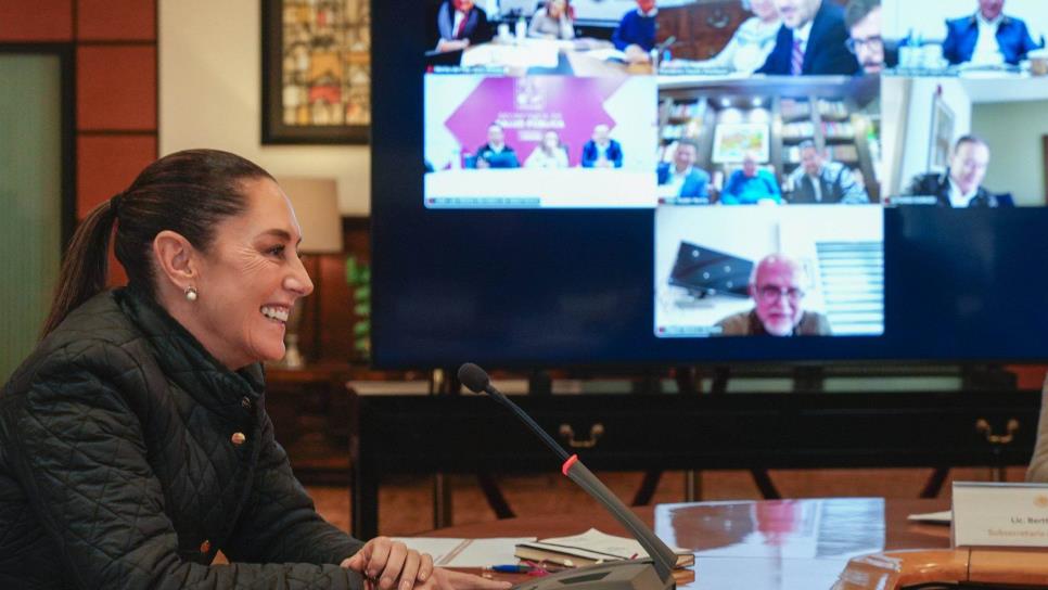 Rocha Moya sostiene reunión virtual con Claudia Sheinbaum para tratar temas de IMSS Bienestar