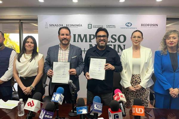 Firman convenio Secretaría de Economía y Ayuntamiento de Culiacán para impulsar el programa NAFIN