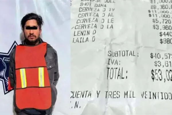 Mesero de table dance modifica cuenta y exige más de 53 mil pesos a cliente Mesero de table dance modifica cuenta y exige más de 53 mil pesos a cliente