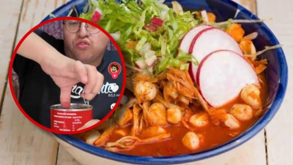 Este es el pozole en lata que está listo para disfrutarse en casa sin tener que cocinar |VIDEO