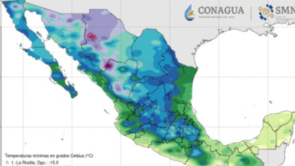 Persistirá el ambiente muy frío con posibles heladas en estas regiones de México