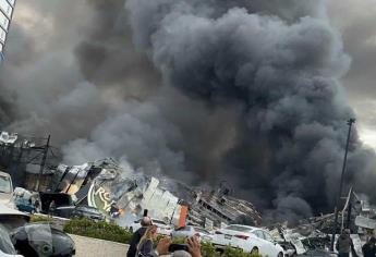 Incendio de negocio de trampolines se propaga e incendia casino en Culiacán