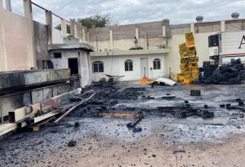 Se prende una bodega en la colonia Miguel de la Madrid en Culiacán