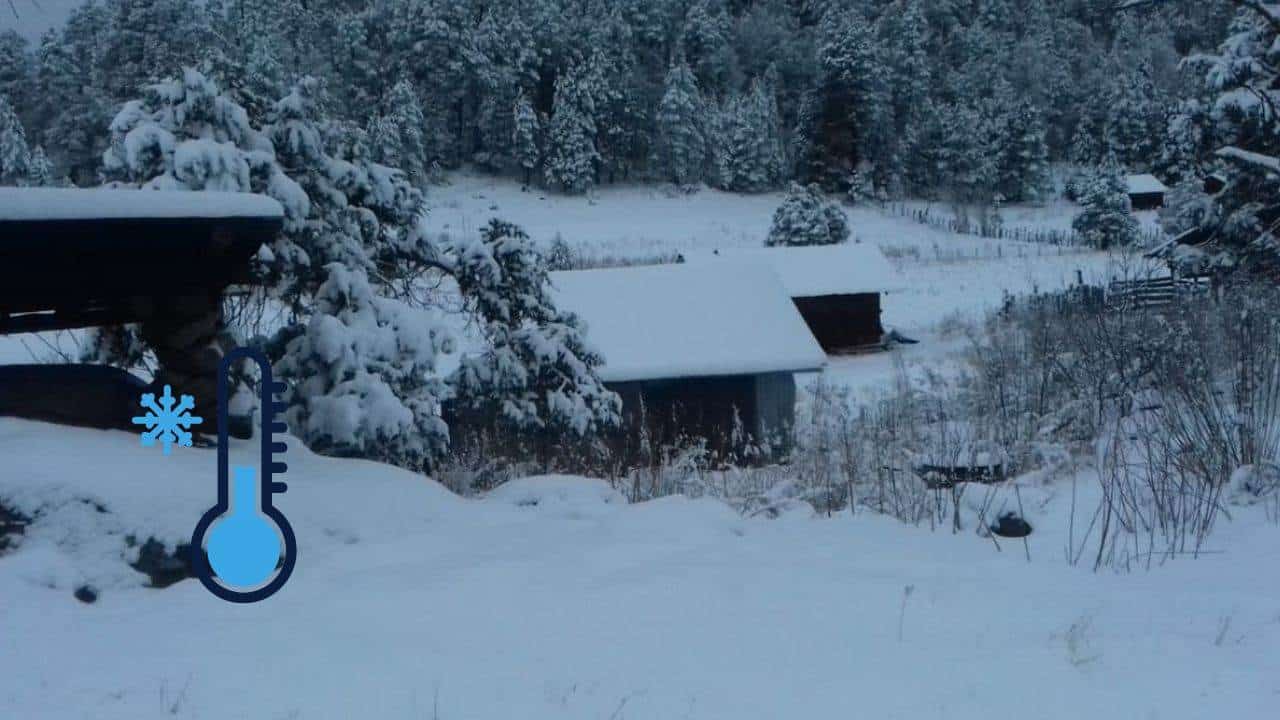 Este lugar cerca de Sinaloa registró -17°C, la temperatura más baja de la temporada