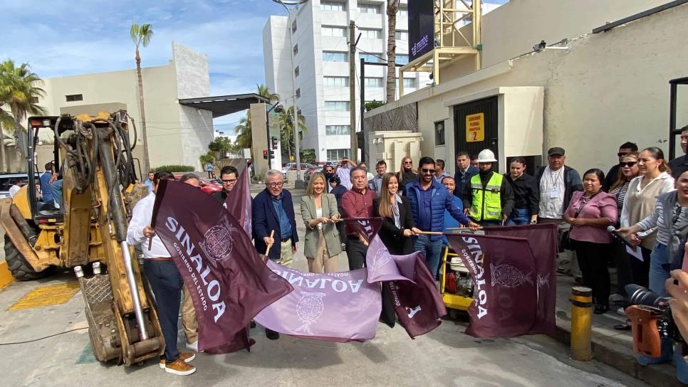 Arranca gobernador Rubén Rocha Moya construcción de cárcamo frente a Conapesca en Mazatlán