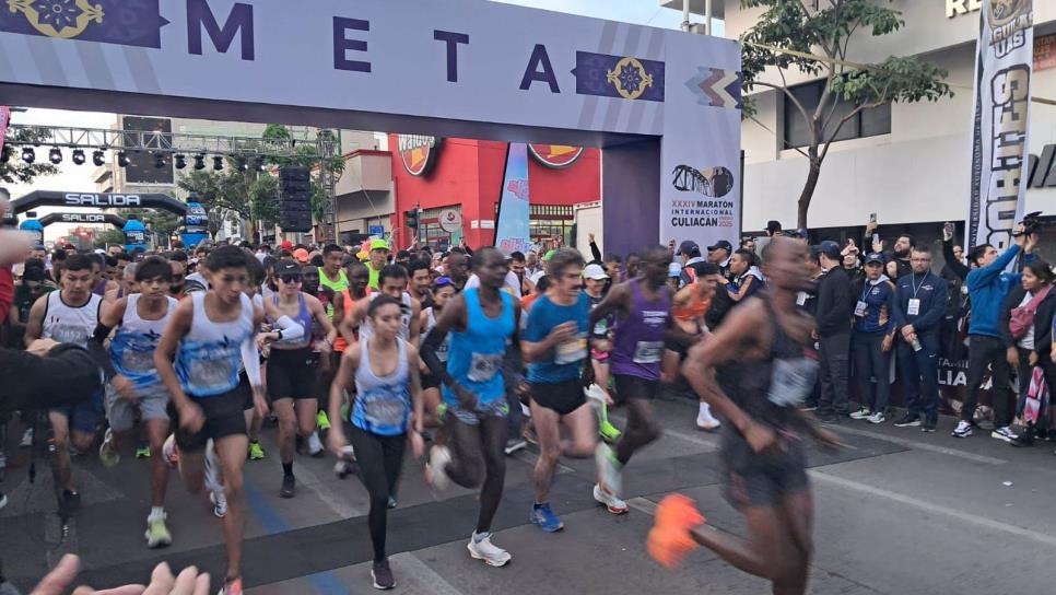 Maratón Internacional de Culiacán inicia con más de 3 mil corredores