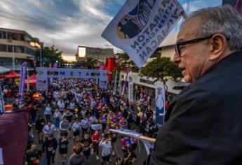 El deporte es un mensaje de paz y la búsqueda de la tranquilidad: Rocha Moya por Maratón Internacional de Culiacán