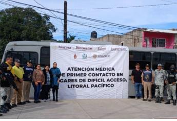 Marina implementa programa de atención médica en lugares de Difícil Acceso en el sur de Sinaloa