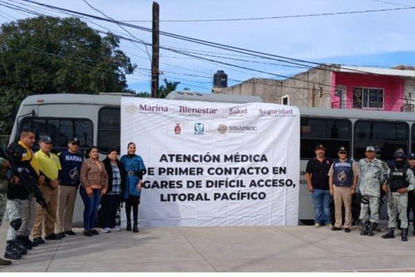 Marina implementa programa de atención médica en lugares de Difícil Acceso en el sur de Sinaloa