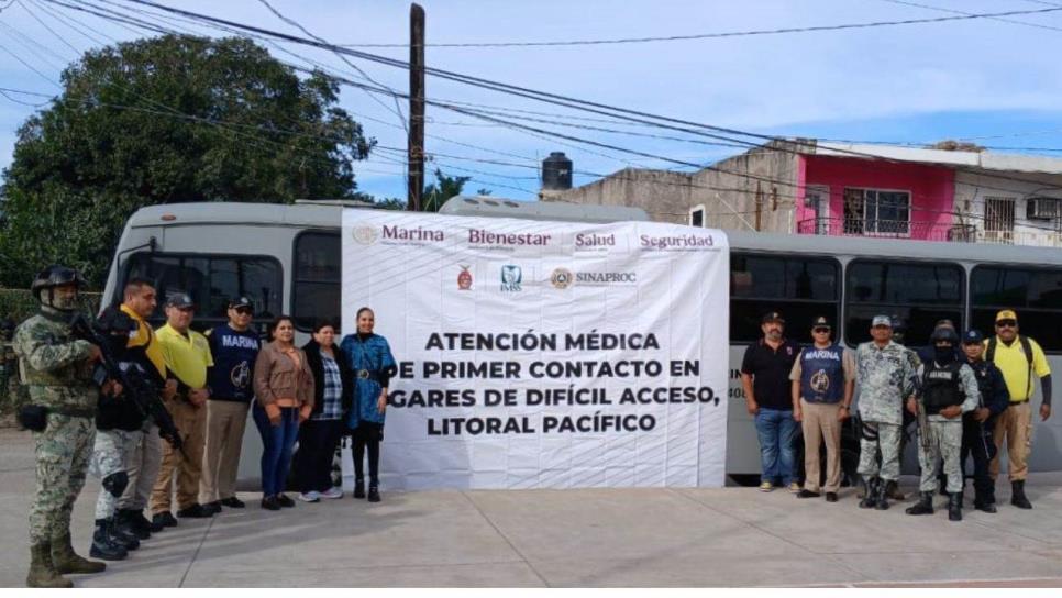 Marina implementa programa de atención médica en lugares de Difícil Acceso en el sur de Sinaloa