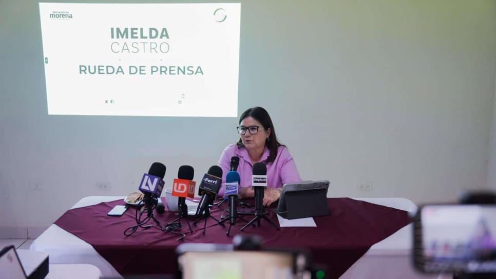 "Gobierno no tiene la culpa de la violencia que hay en Sinaloa": Imelda Castro