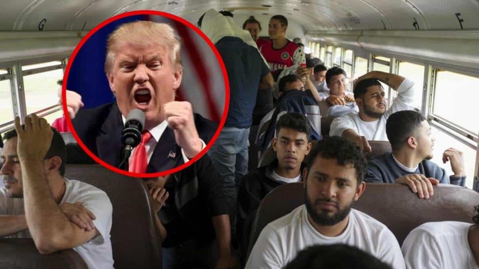 Llega en Sonora el primer autobús con migrantes, a un día del gobierno de Donald Trump