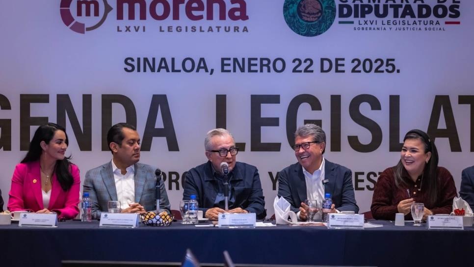 Diputados federales de Morena reiteran su respaldo al gobernador Rubén Rocha Moya