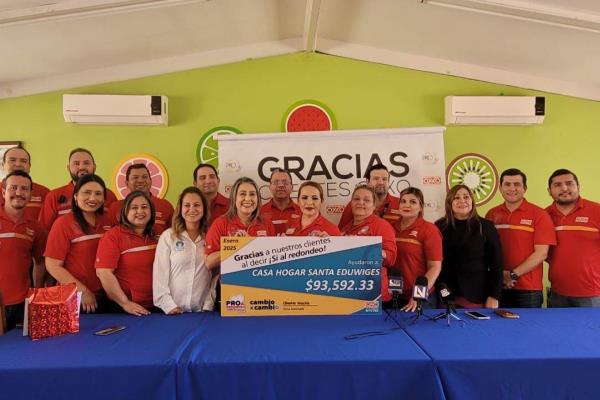 El redondeo que transforma vidas: Oxxo dona más de 93 mil pesos a la Casa Hogar Santa Eduwiges