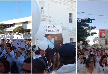 Miles de culiacanenses marchan para exigir justicia por Gael y Alexander, víctimas de ataque en fraccionamiento Los Ángeles