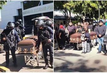 Policía Municipal realiza homenaje a Isidro y Jasiel, elementos abatidos en el Parque Culiacán 87