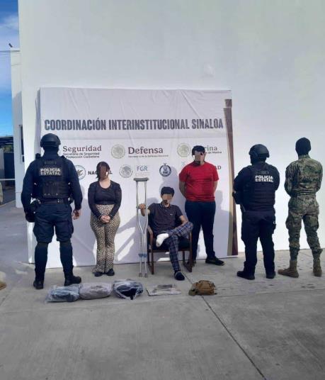 Detienen a hombre en muletas con dos acompañantes tras robo y persecución en Culiacán 