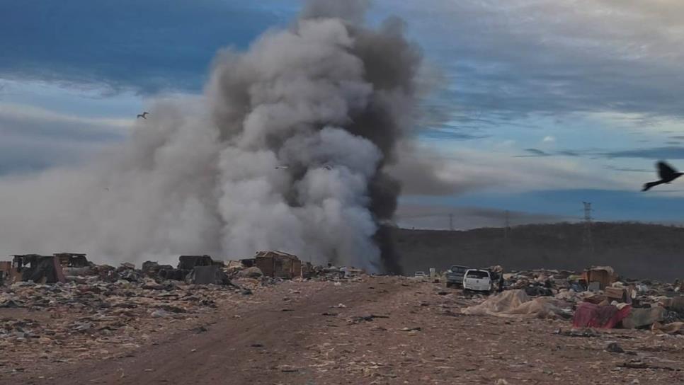 Se incendia el basurón de Culiacán por segunda vez en menos de 12 horas