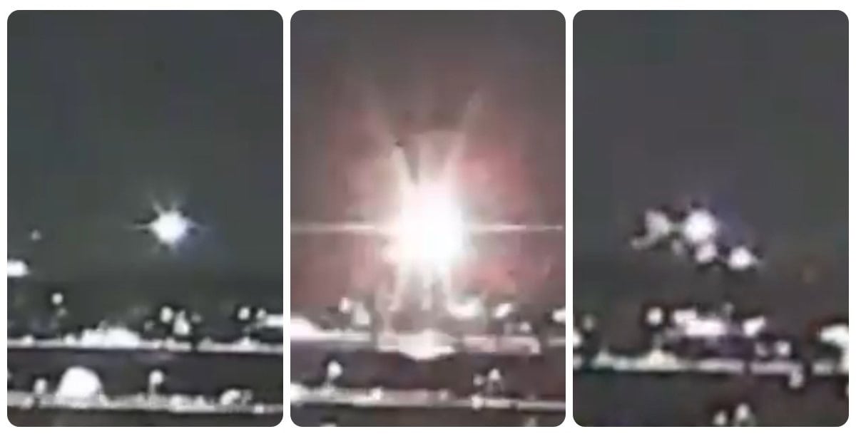 El momento de la colisión quedó grabado en video. (FOTO: X).