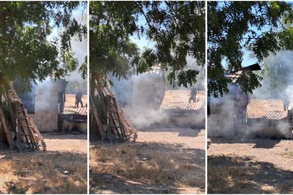 Localizan cuerpo calcinado en casa vandalizada y quemada de Culiacán por Punta Azul