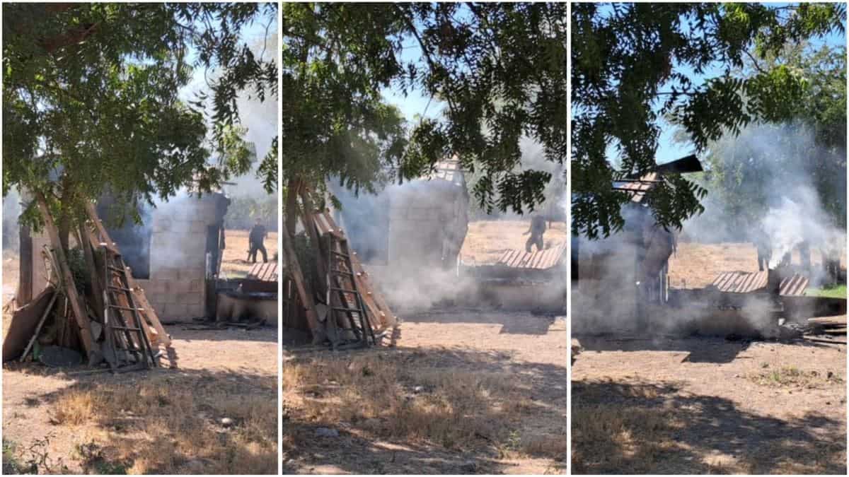 Localizan cuerpo calcinado en casa vandalizada y quemada de Culiacán por Punta Azul