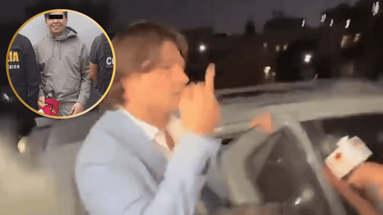 La madre y el hermano de Fofo Márquez salieron sin dar declaraciones. (FOTO: X @Eduardo_DSales).