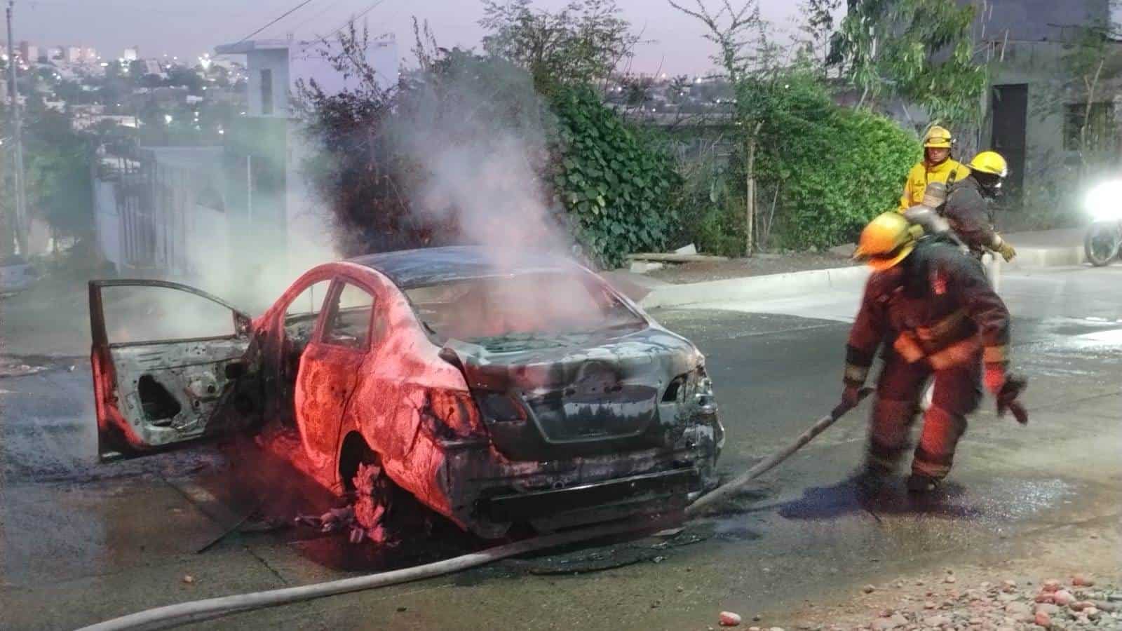 Las llamas arrasaron con el vehículo. (FOTO: Luz Noticias).