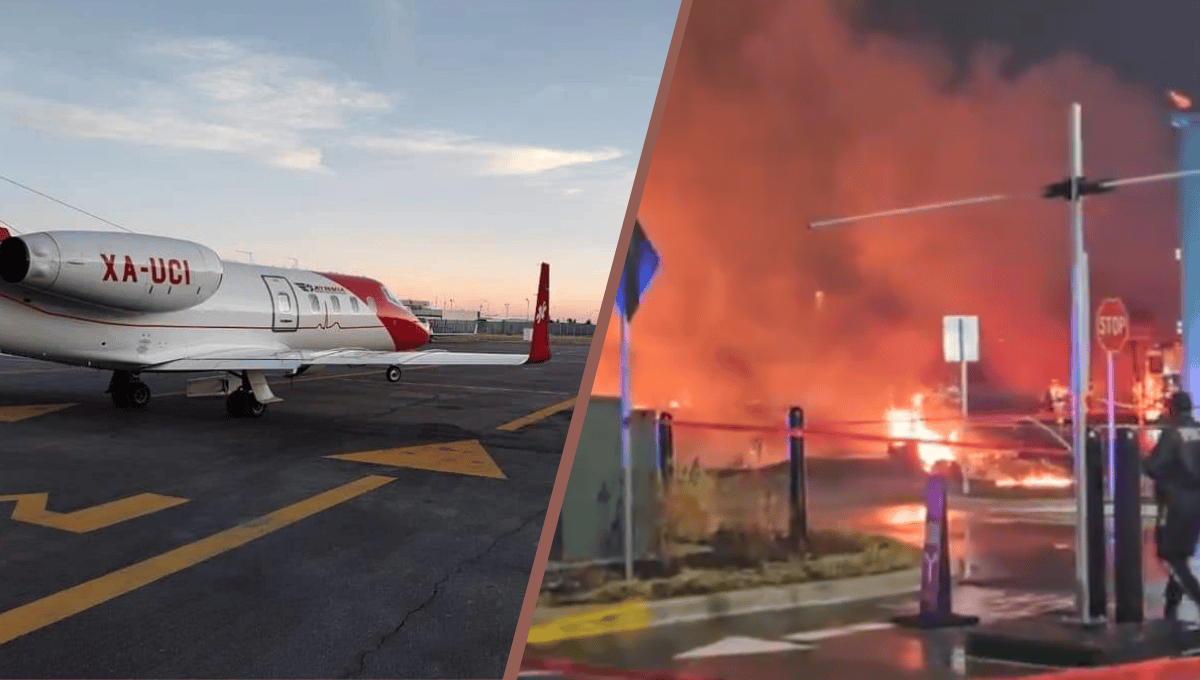 La ambulancia aérea estaba registrada en México. (FOTO: Jet Rescue Air Ambulance / X).