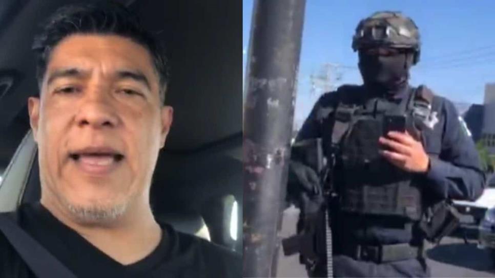 Exbeisbolista Adán Amezcua exhibe a policías estatales en Culiacán al detenerlo sin razón | VIDEO