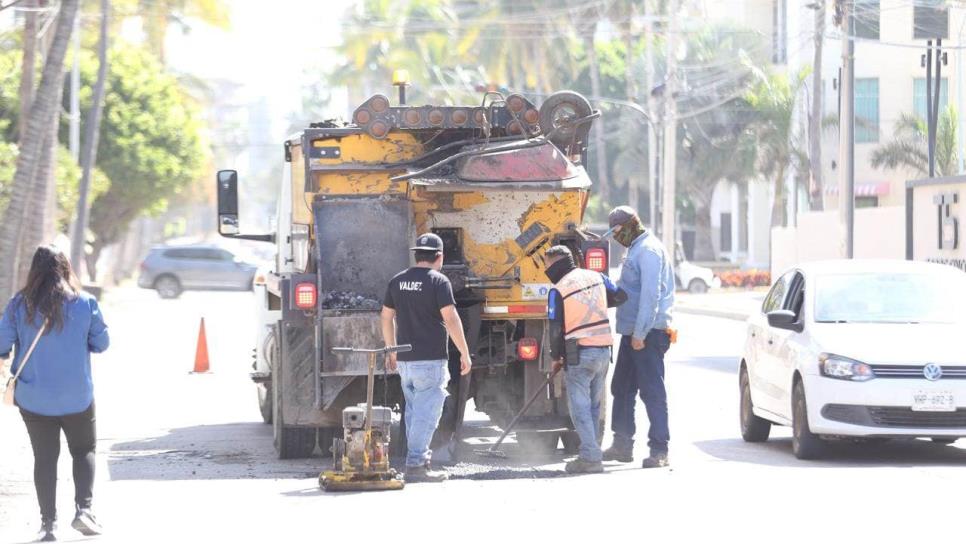 En los primeros 100 días del Gobierno de Estrella Palacios rehabilitan 2 mil 234 baches en Mazatlán