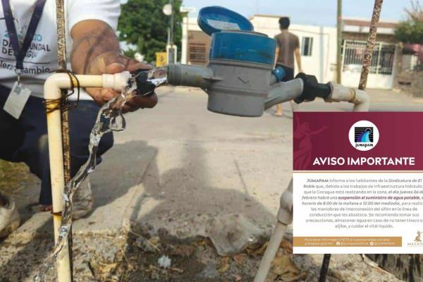 ¡Atención habitantes de El Roble! Se realizará corte de agua por avance de obra; ¿Qué día?