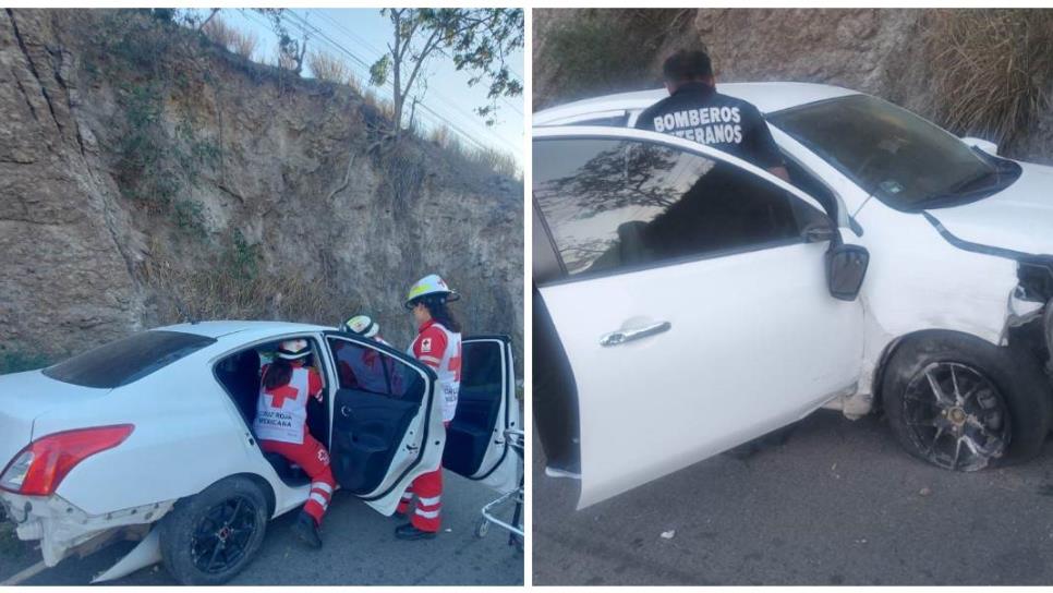 Dos mujeres lesionadas en fuerte choque contra tráiler por la termoeléctrica en Mazatlán