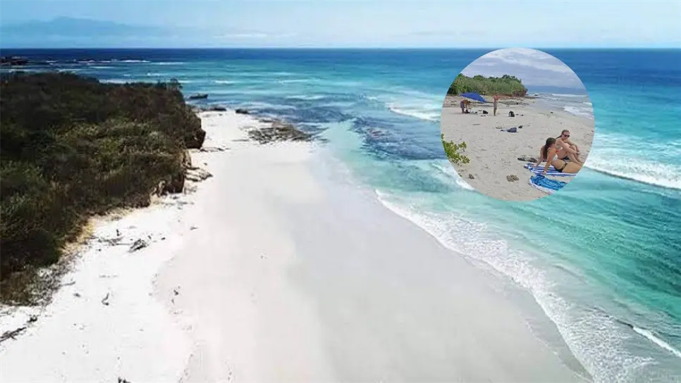 FOTO: Playa virgen de Nayarit que es ideal para conocer en pareja.
