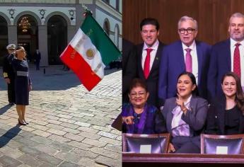 Rocha Moya acompaña a Sheinbaum en el 108 aniversario de la Constitución Mexicana, en Querétaro