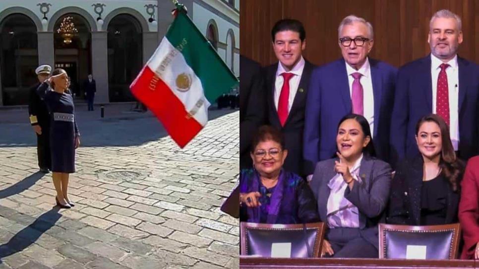 Rocha Moya acompaña a Sheinbaum en el 108 aniversario de la Constitución Mexicana, en Querétaro