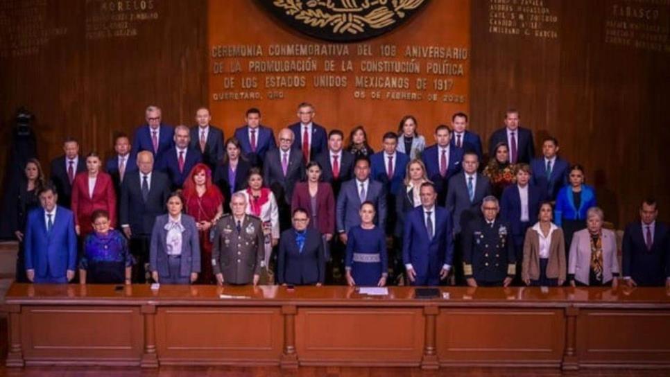 "Es un honor vivir este momento histórico con la primera mujer presidenta de México": Rubén Rocha Moya