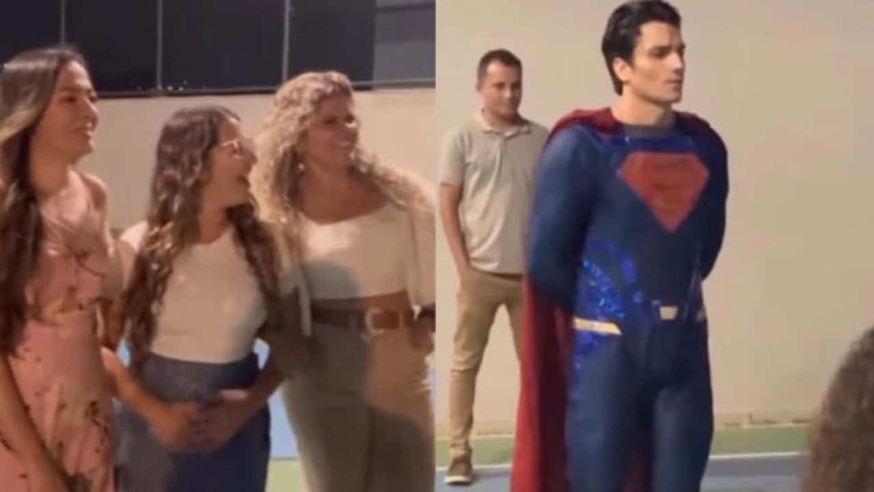 Superman se lleva los reflectores en fiesta infantil tras acaparar la atención de las mamás