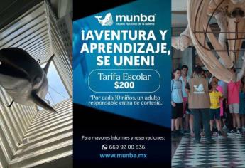 Museo Nacional de la Ballena en Mazatlán: ¿Cuánto cobra por recorrido escolar?