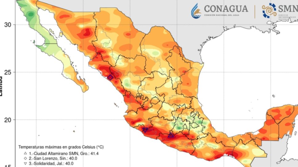 Continuarán las altas temperaturas durante el día en el noroeste de México