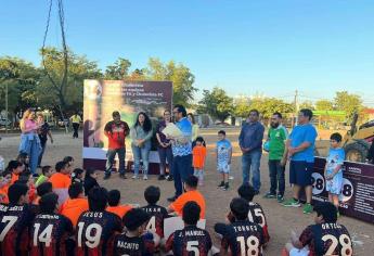 Gámez Mendívil arranca construcción de cancha deportiva y pavimentación de calles en Chulavista