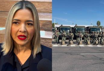 Llegarán 300 elementos militares para reforzar la seguridad en carreteras de Mazatlán: Estrella Palacios