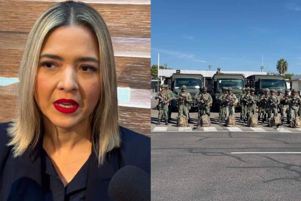 Llegarán 300 militares a reforzar la seguridad en carreteras de Mazatlán: Estrella Palacios