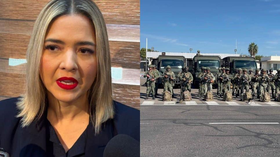 Llegarán 300 militares a reforzar la seguridad en carreteras de Mazatlán: Estrella Palacios