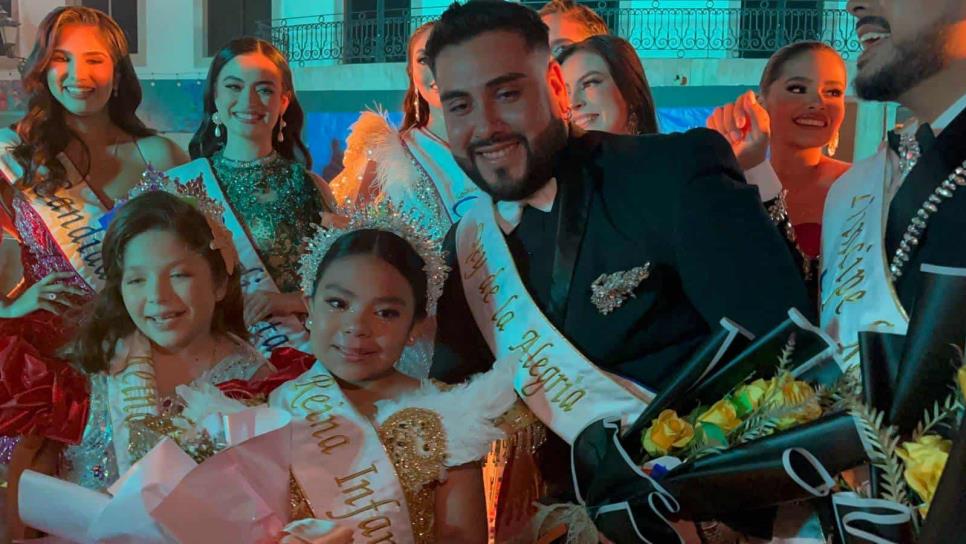 Ángela y Brayan, elegidos como Reina Infantil y Rey de la Alegría del Carnaval de Mazatlán 2025