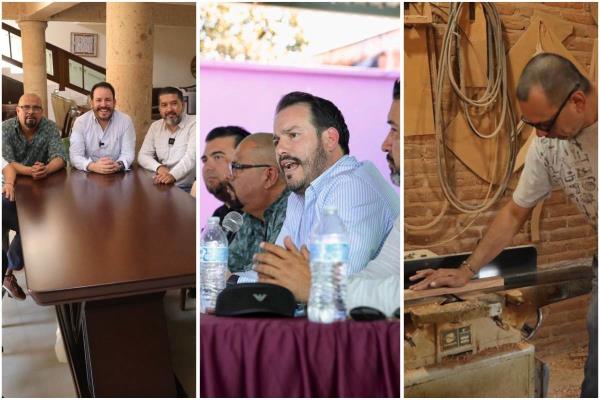 Ricardo "El Pity" Velarde se reúne con muebleros de Concordia; buscan reactivar su economía